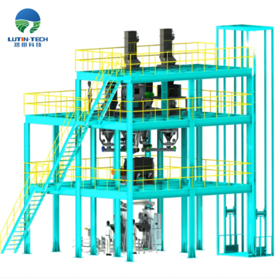 全自动水溶肥生产线塔式结构带吨包称重系统